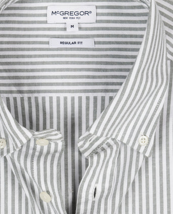 Oxford Shirt Large Stripe | Winter Sage