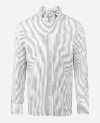 Overhemd Oxford Grote Streep | Winter Sage