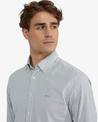 Oxford Shirt Large Stripe | Winter Sage