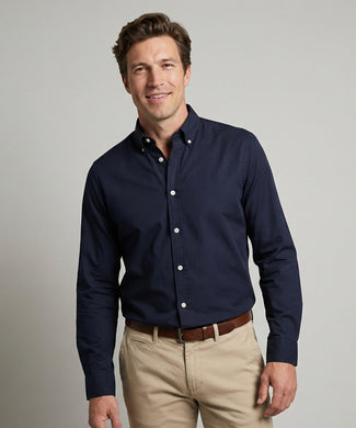 Overhemd Poplin | Navy Overhemd Poplin | Navy