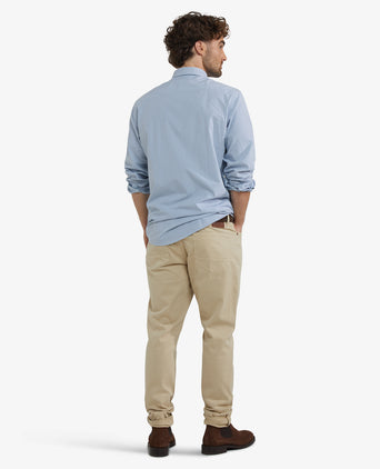 Overhemd Poplin Streep | Worker Blue