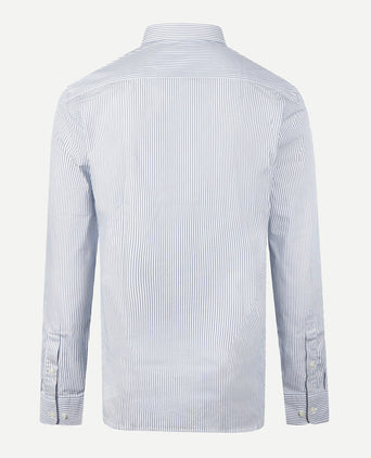 Overhemd Poplin Streep | Worker Blue