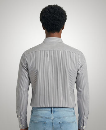 Shirt Poplin Stripe | Navy
