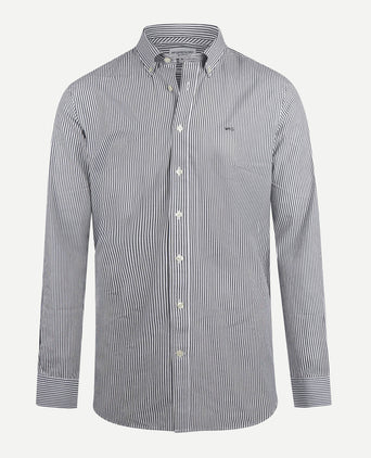 Shirt Poplin Stripe | Navy