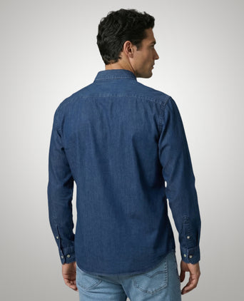 Overhemd Denimlook | Medium Blue