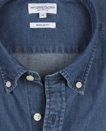 Overhemd Denimlook | Medium Blue