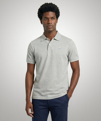 Classic Polo Regular Fit | Medium Gray Melange Classic Polo Regular Fit | Medium Gray Melange