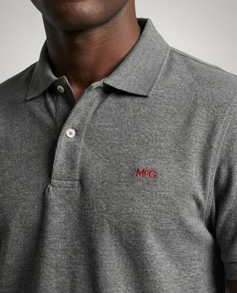 Classic Polo Regular Fit | Dark Gray Melange