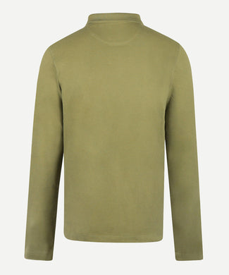 Polo piqué lange mouw | Moss Green Polo piqué lange mouw | Moss Green