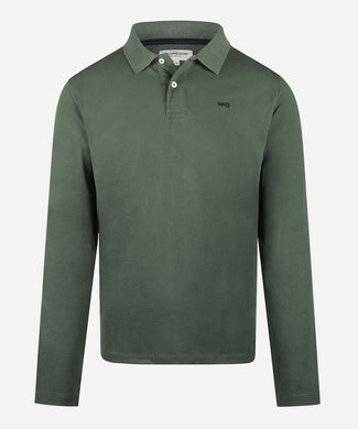 Polo piqué lange mouw | Winter Sage Polo piqué lange mouw | Winter Sage