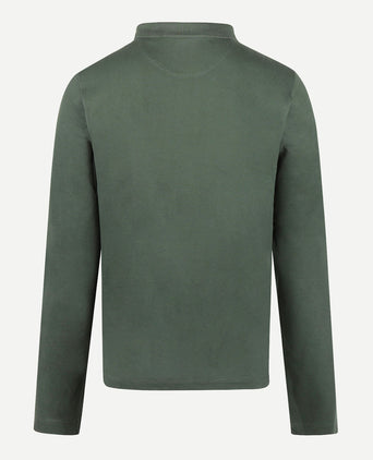 Long Sleeve Piqué Polo | Winter Sage