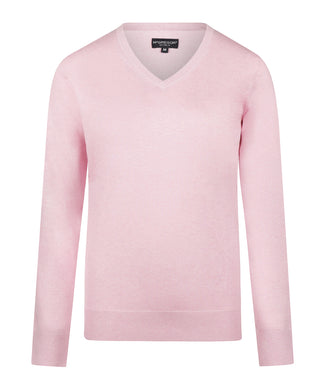 Sweater Cotton-Cashmere V-Neck | Light Pink Sweater Cotton-Cashmere V-Neck | Light Pink