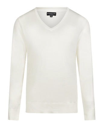 Sweater Cotton-Cashmere V-Neck | Off White