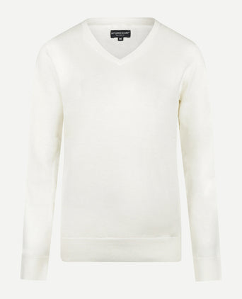 Sweater Cotton-Cashmere V-Neck | Off White