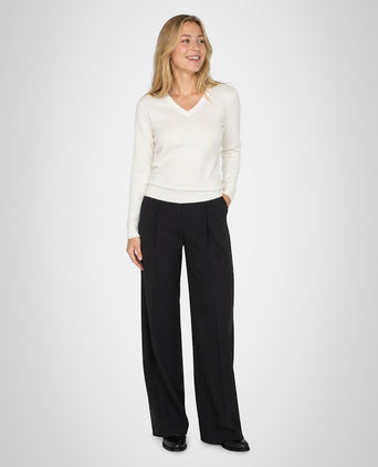 Sweater Cotton-Cashmere V-Neck | Off White