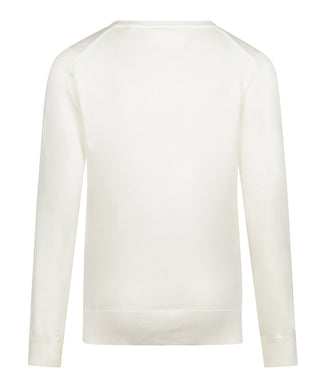 Trui Katoen-Kasjmier V-Hals | Off White Trui Katoen-Kasjmier V-Hals | Off White