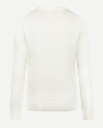 Trui Katoen Cashmere V-Hals | Off White