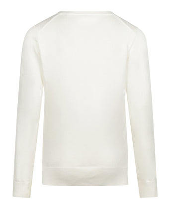Sweater Cotton-Cashmere V-Neck | Off White