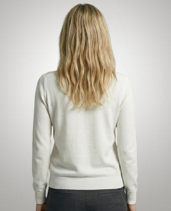 Sweater Cotton-Cashmere V-Neck | Off White