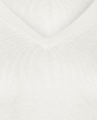 Sweater Cotton-Cashmere V-Neck | Off White