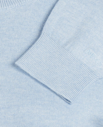 Sweater Cotton-Cashmere Round Neck | Light Blue