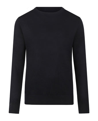 Trui Katoen-Kasjmier Ronde Hals | Navy