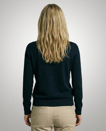 Sweater Cotton-Cashmere Round Neck | Navy