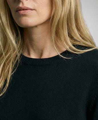 Sweater Cotton-Cashmere Round Neck | Navy