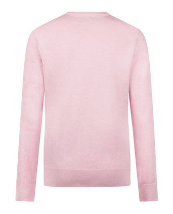 Sweater Cotton-Cashmere Round Neck | Light Pink