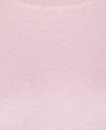 Sweater Cotton-Cashmere Round Neck | Light Pink