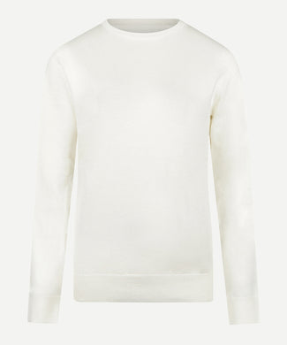Sweater Cotton-Cashmere Round Neck | Off White Sweater Cotton-Cashmere Round Neck | Off White