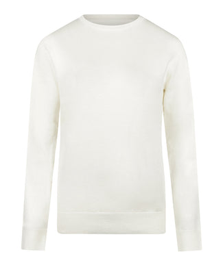 Trui Katoen-Kasjmier Ronde Hals | Off White Trui Katoen-Kasjmier Ronde Hals | Off White