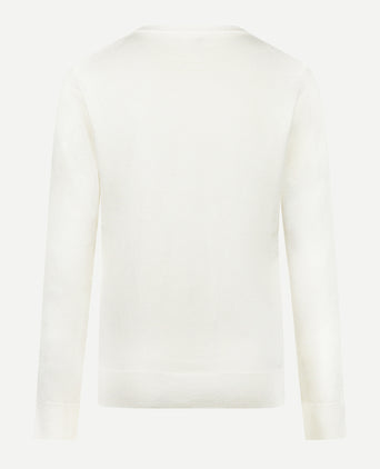 Trui Katoen Cashmere Ronde Hals | Off White