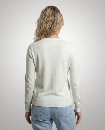 Sweater Cotton-Cashmere Round Neck | Off White