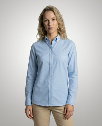 Blouse Oxford Stretch | Light Blue
