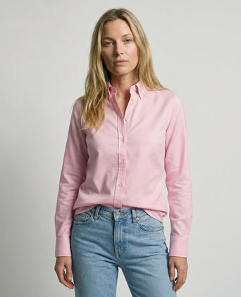Blouse Oxford Stretch | Light Pink