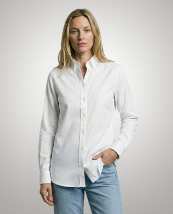 Blouse Oxford Stretch | White