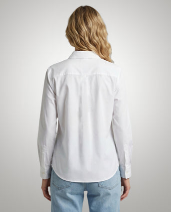 Blouse Oxford Stretch | White