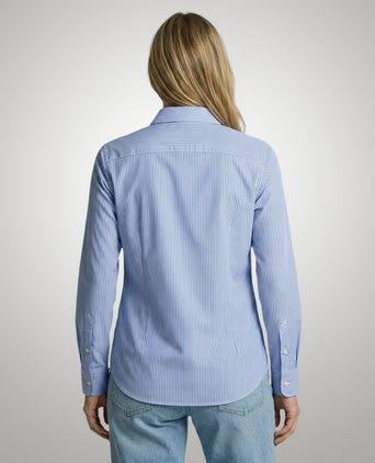 Blouse Poplin Stripe | Light Blue