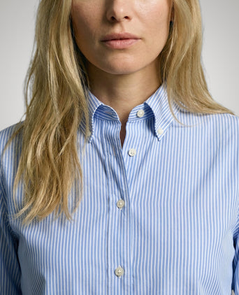 Blouse Poplin Stripe | Light Blue