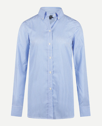 Blouse Poplin Streep | Light Blue