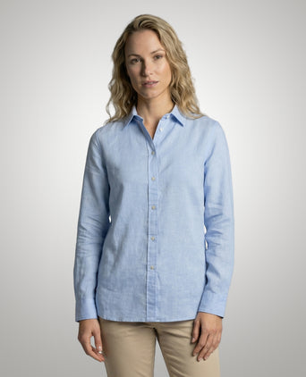 Blouse Katoen Linnen | Light Blue