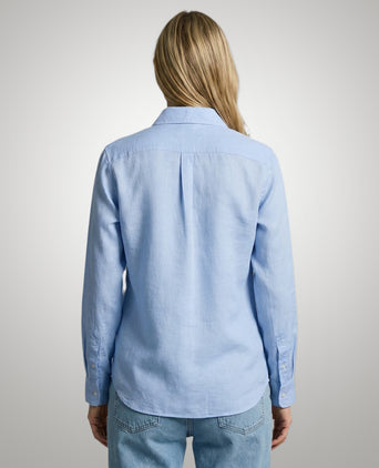 Blouse Katoen Linnen | Light Blue