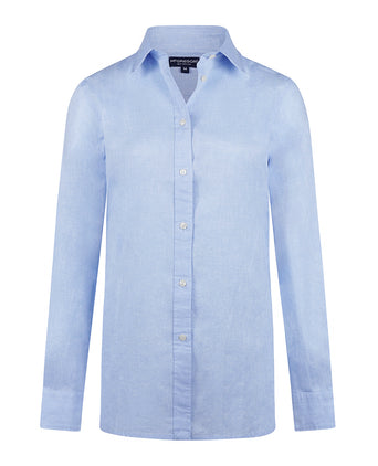 Blouse Katoen Linnen | Light Blue