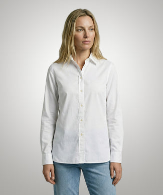 Blouse Katoen Linnen | White Blouse Katoen Linnen | White