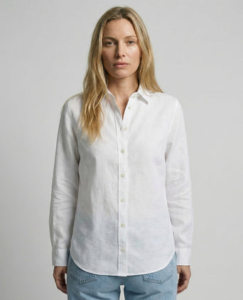 Blouse Katoen Linnen | White