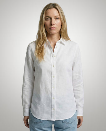 Blouse Katoen Linnen | White
