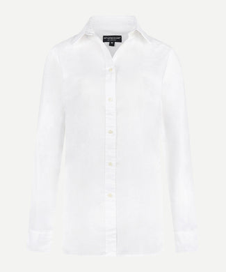 Blouse Katoen Linnen | White Blouse Katoen Linnen | White