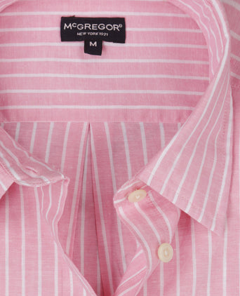 Blouse Cotton Linen Stripe | Light Pink