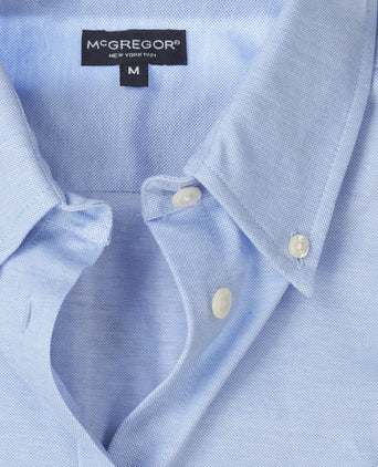 Stretch Piqué Shirt | Light Blue